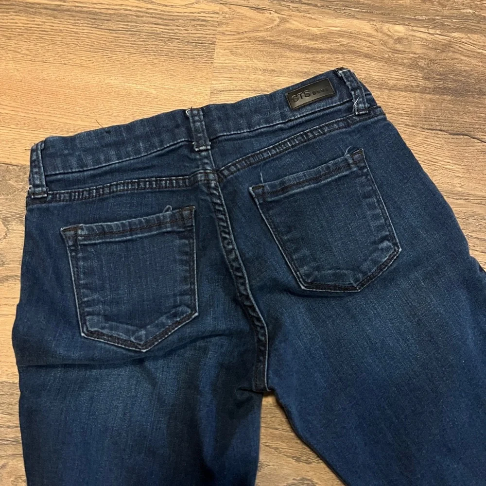 STS Blue flare bell bottom jeans sz 26 - Picture 3 of 5